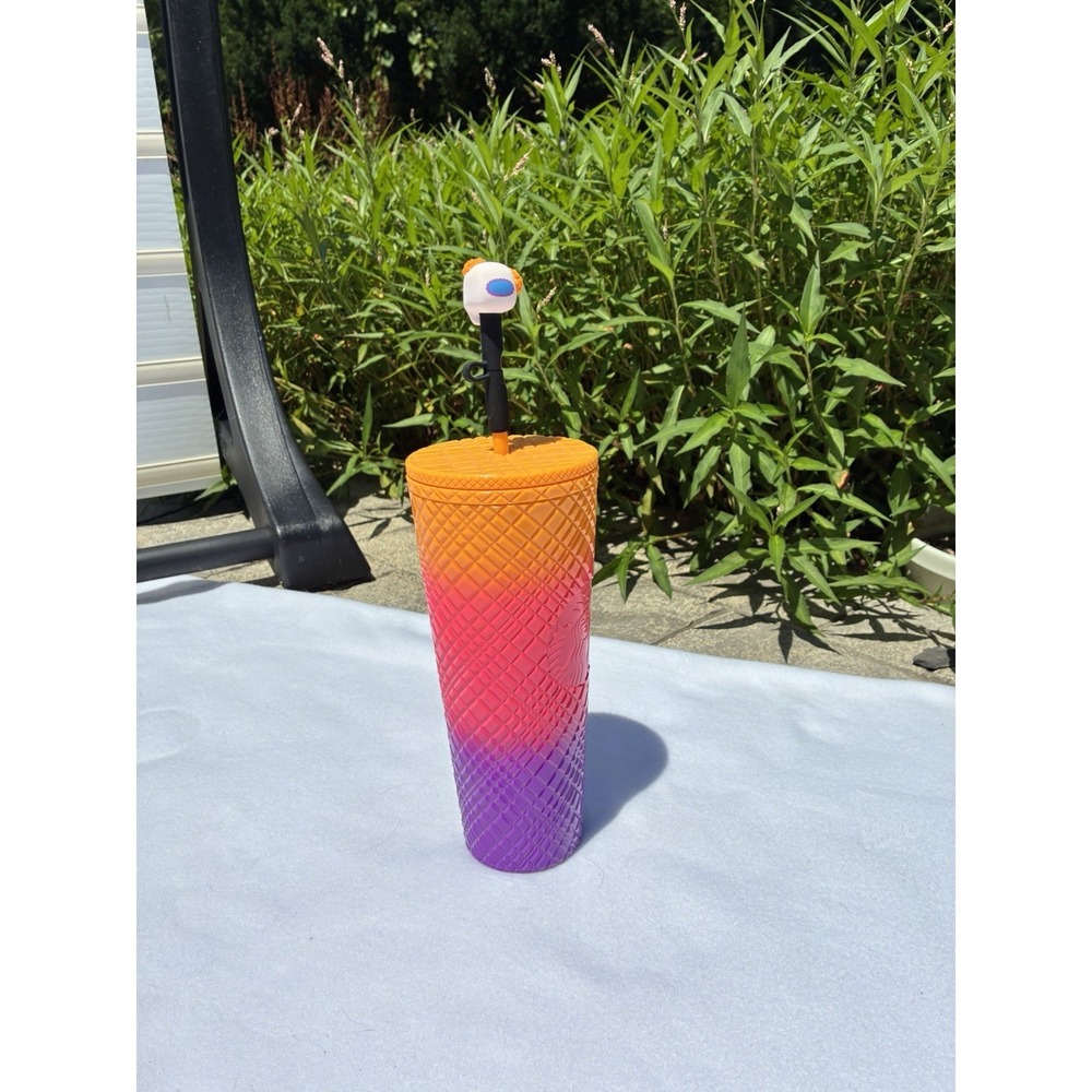 Starbucks  Día De Muertos 2024 Starbucks  Ombré Tumbler 24oz W Skull Topper - Picture 2 of 8